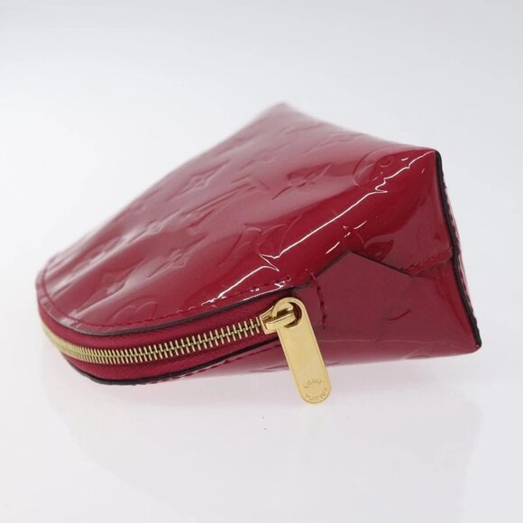 LOUIS VUITTON Monogram Vernis Pochette Cosmetic Rose Indian M90009 Auth 130667 - Picture 4 of 15